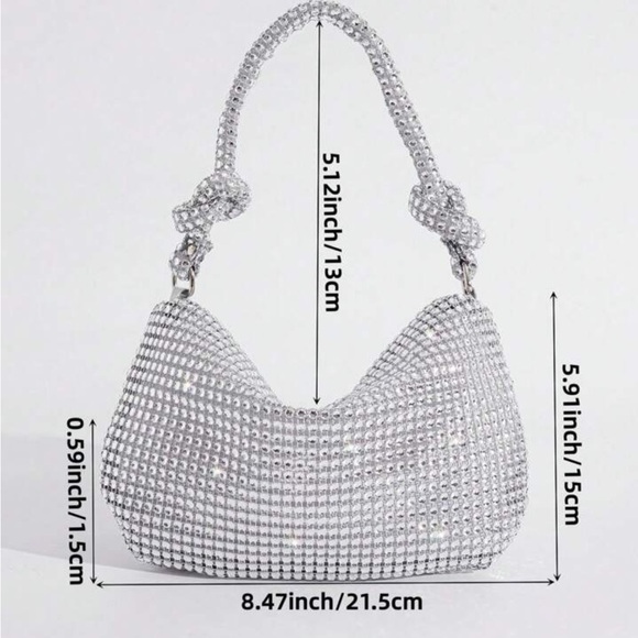 Silver Rhinestone Bag - Picture 2 of 4